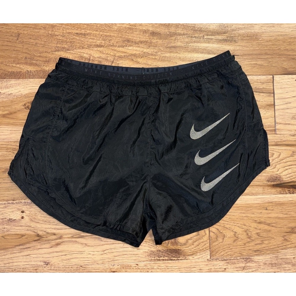 Nike Women's Tempo LUX Run Division 2in1 Packable Running Shorts DA1280 010 L